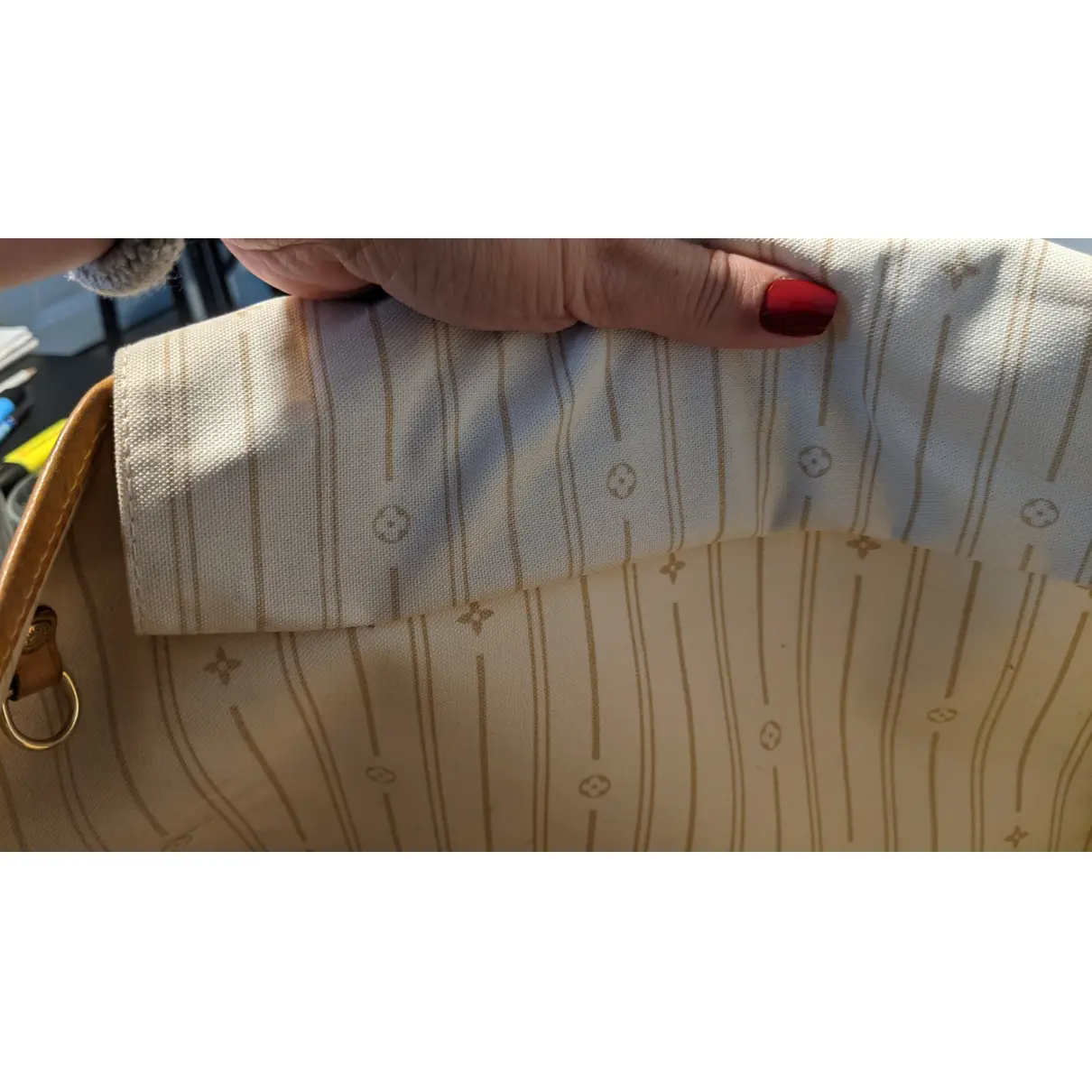 Neverfull cloth handbag Louis Vuitton - Vintage