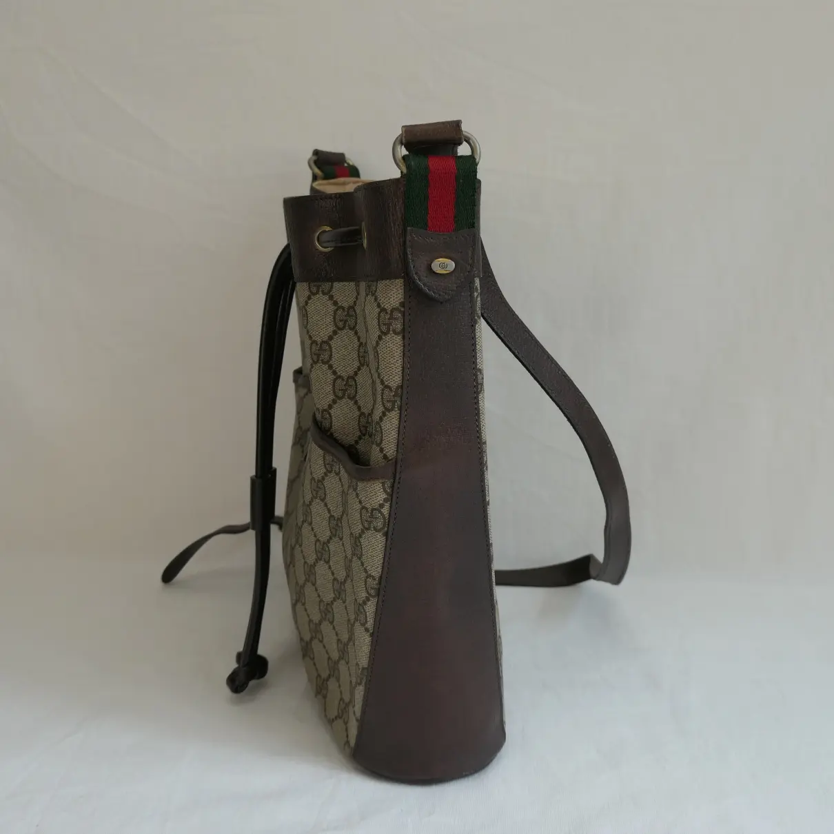 Bamboo Bullet cloth handbag Gucci - Vintage