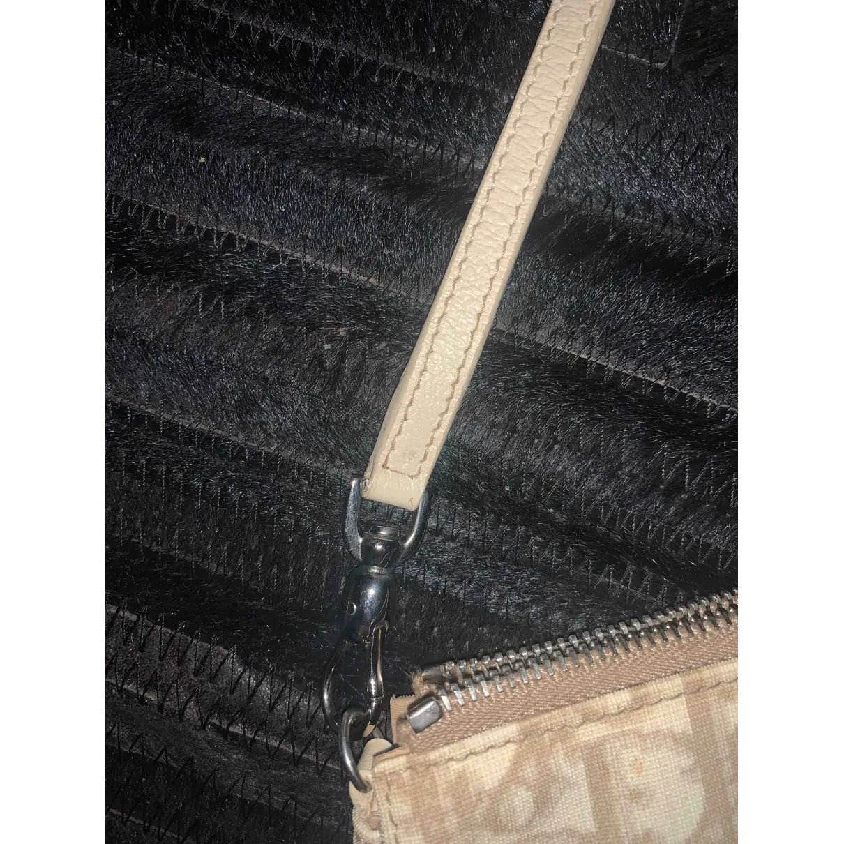 Saddle cloth clutch bag Dior - Vintage