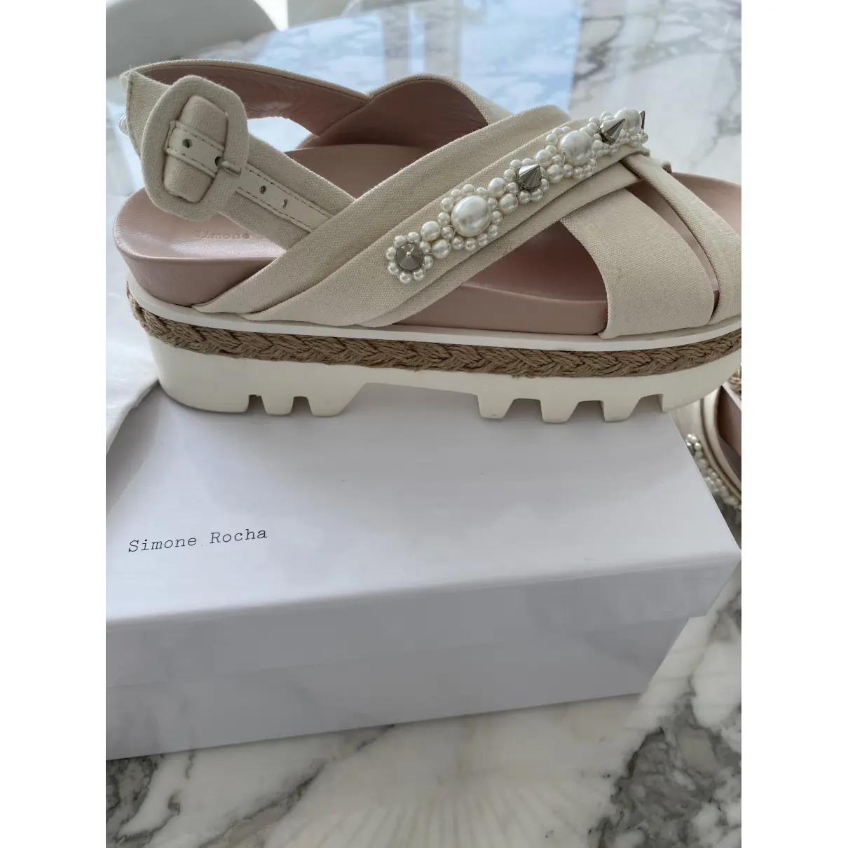 Buy Simone Rocha Cloth sandals online