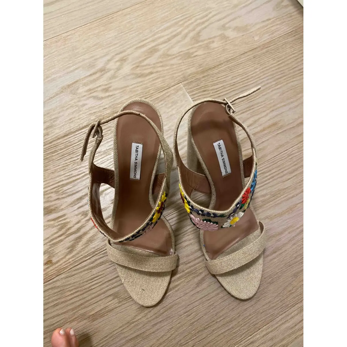 Tabitha Simmons Cloth sandals for sale