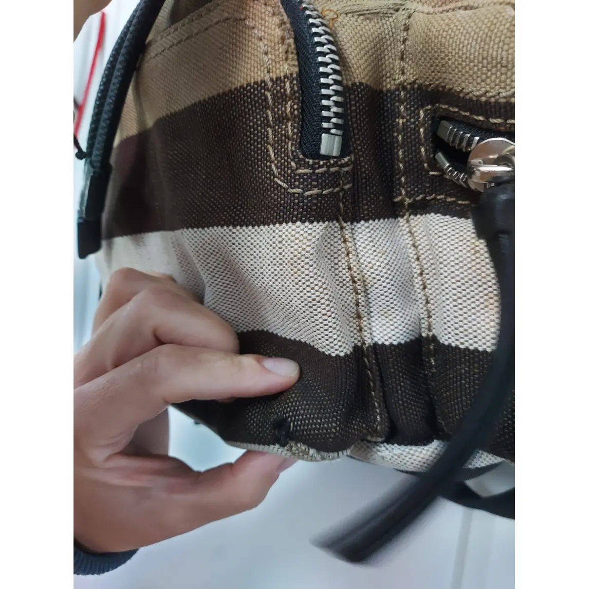Buy Burberry The Rucksack cloth backpack online
