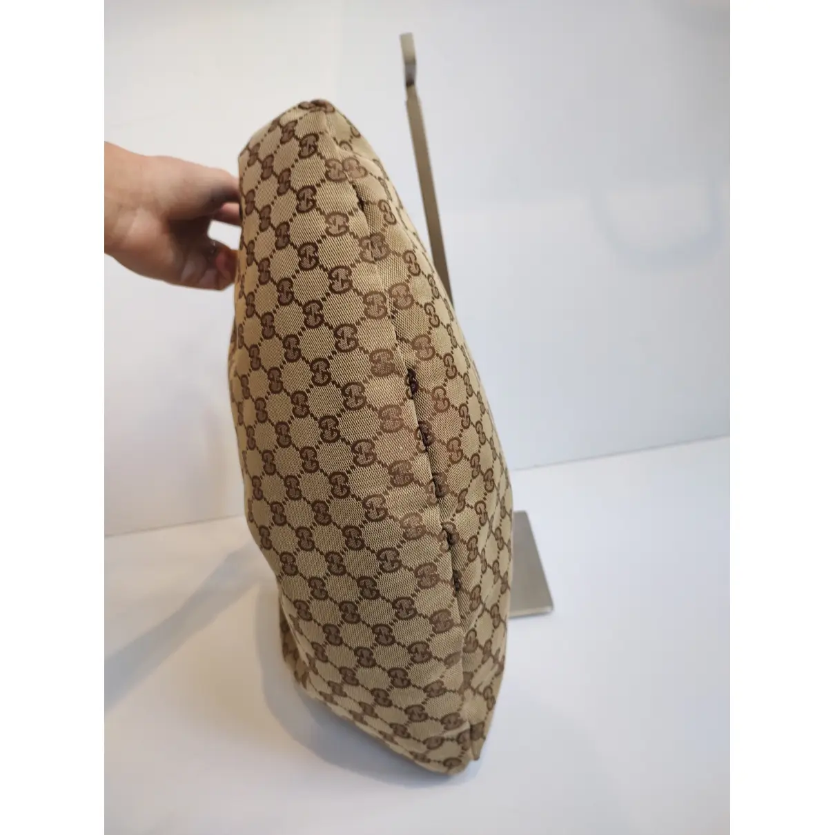 Vintage Bamboo Hobo cloth handbag Gucci - Vintage