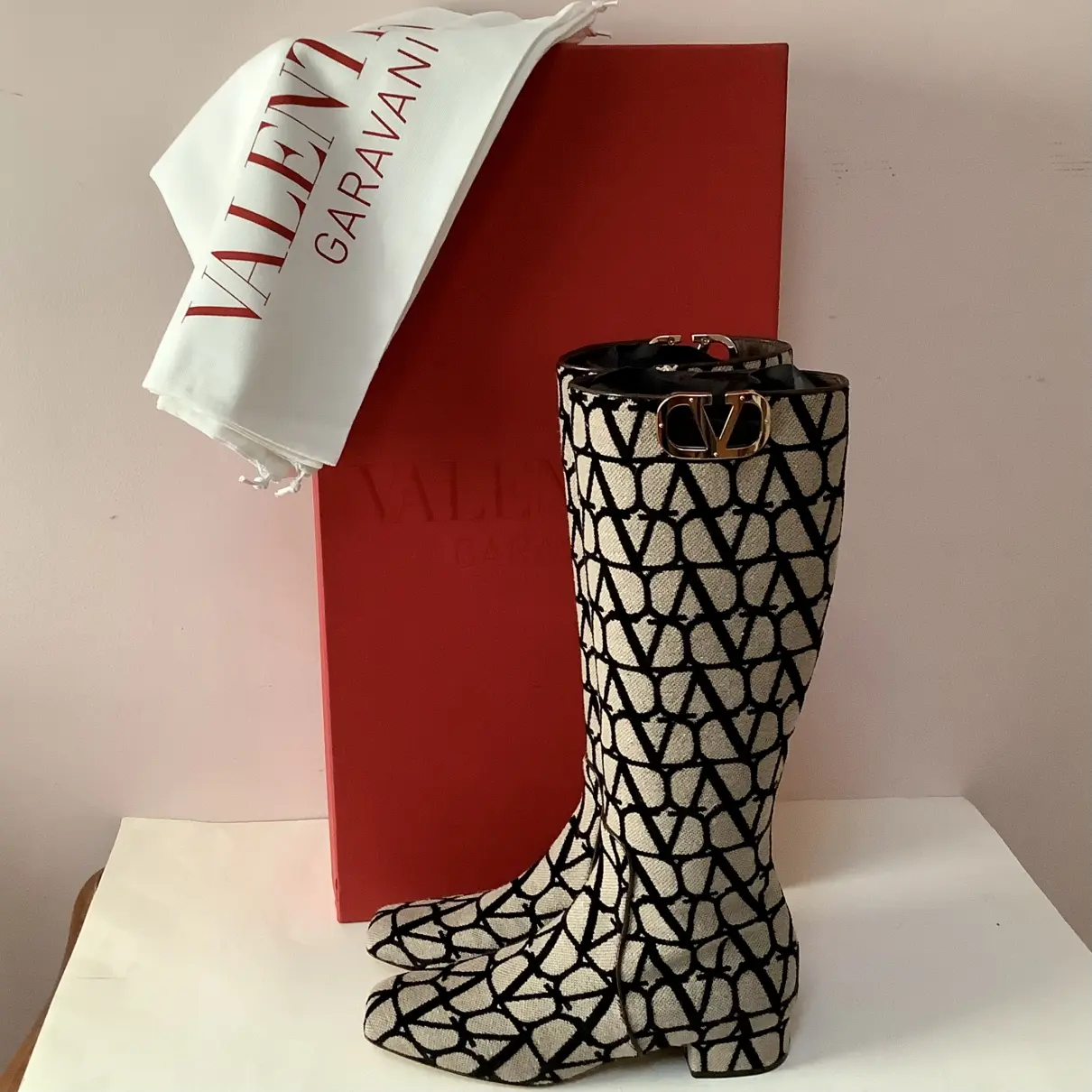 VLogo cloth boots Valentino Garavani