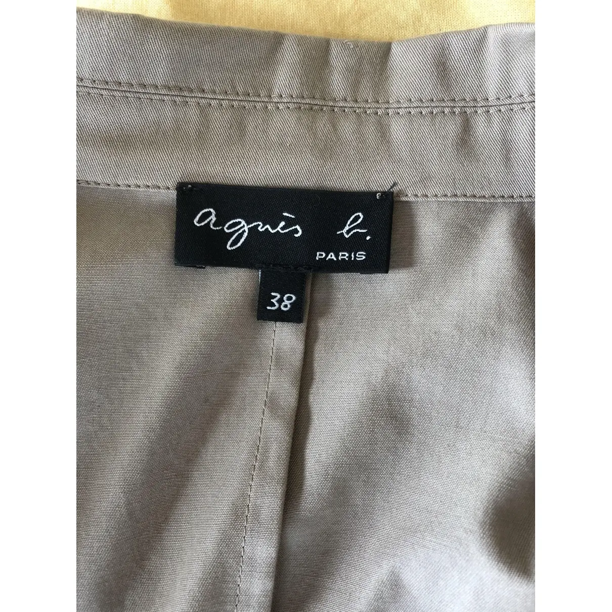 Buy Agnès B. Beige Cotton Jacket online