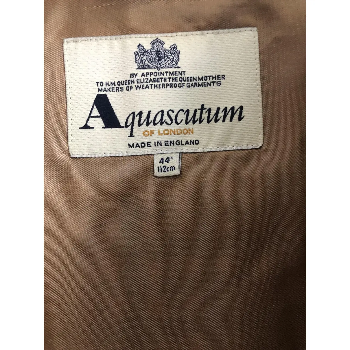 Buy Aquascutum Beige Cotton Coat online