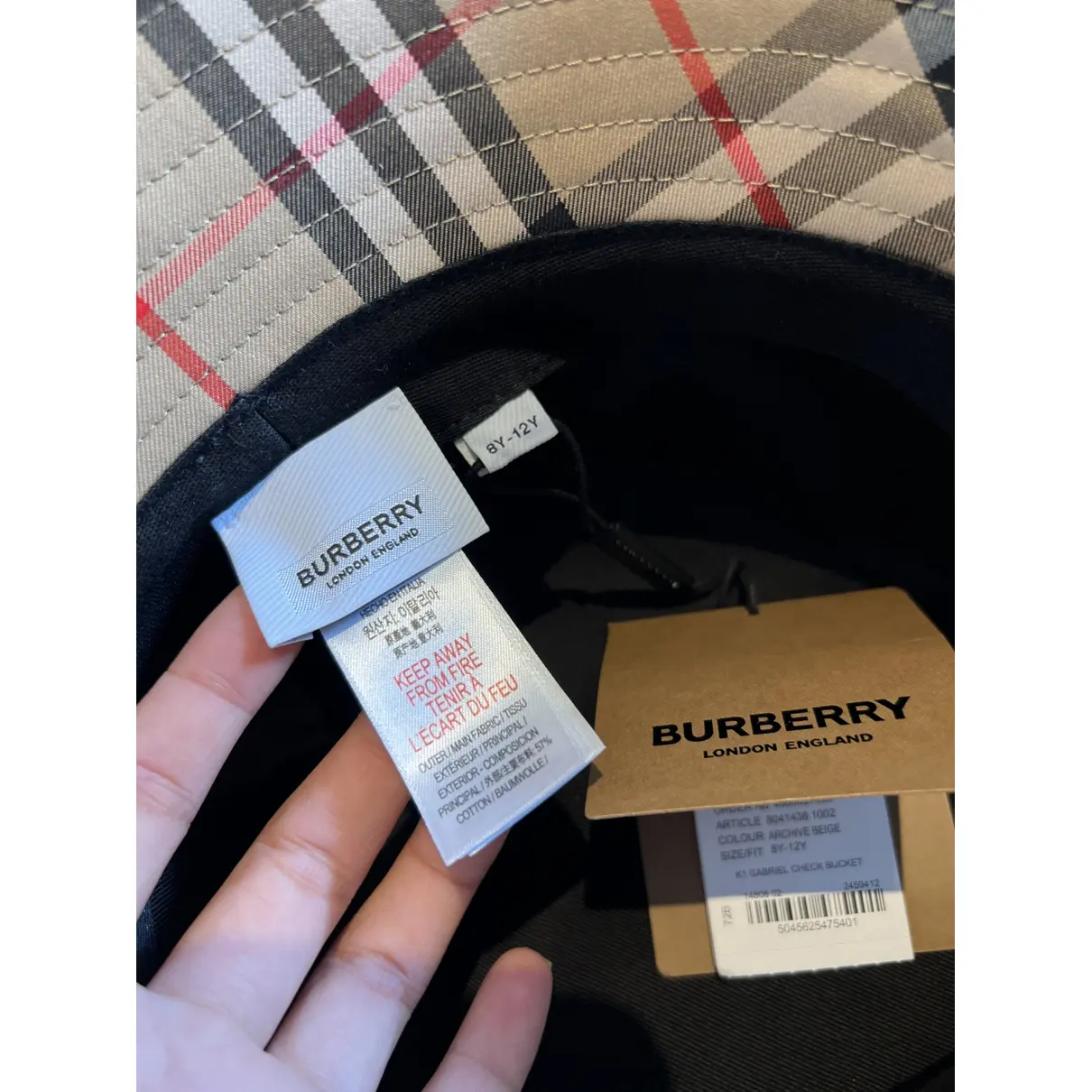 Luxury Burberry Hats & Gloves Kids