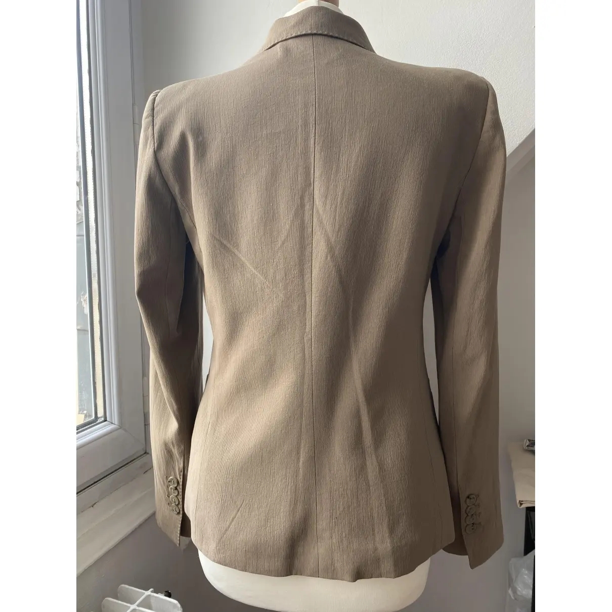 Calvin Klein Beige Cotton Jacket for sale - Vintage