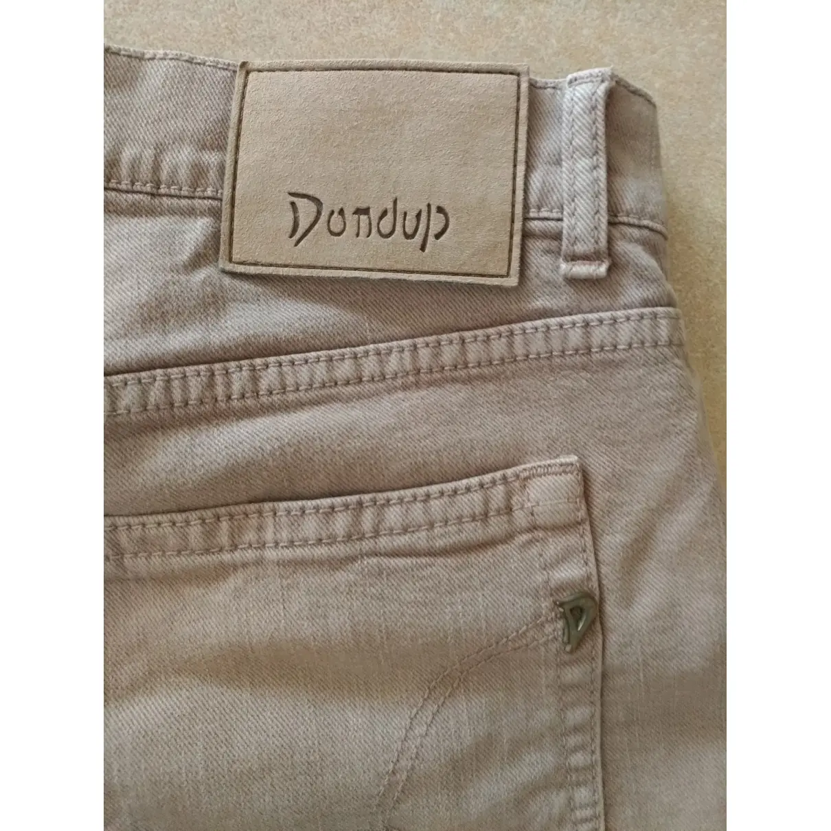 Beige Cotton - elasthane Shorts Dondup