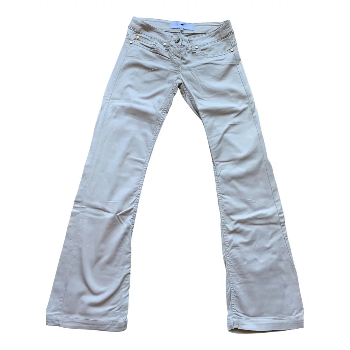 Beige Cotton - elasthane Jeans Elisabetta Franchi
