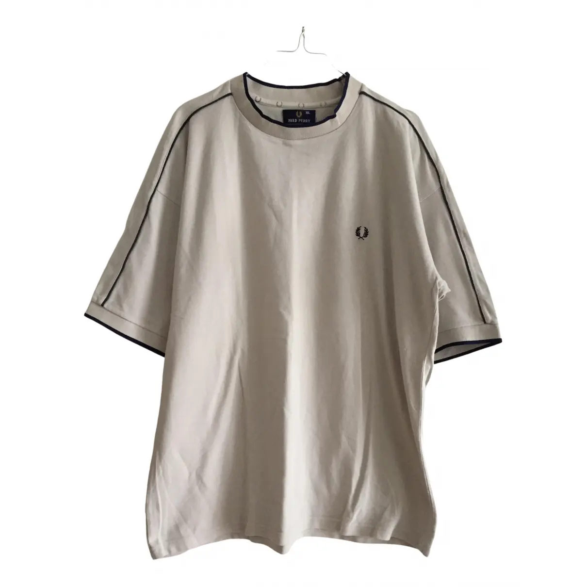 Beige Cotton T-shirt Fred Perry - Vintage