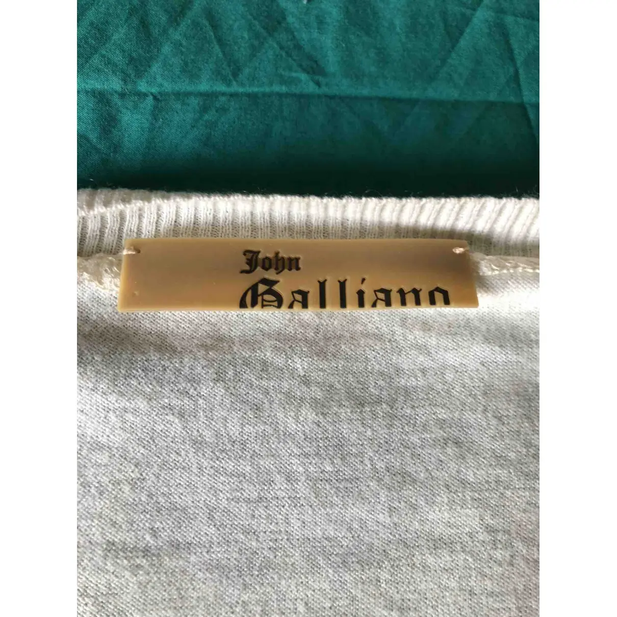 Buy John Galliano Beige Cotton Knitwear & Sweatshirt online - Vintage