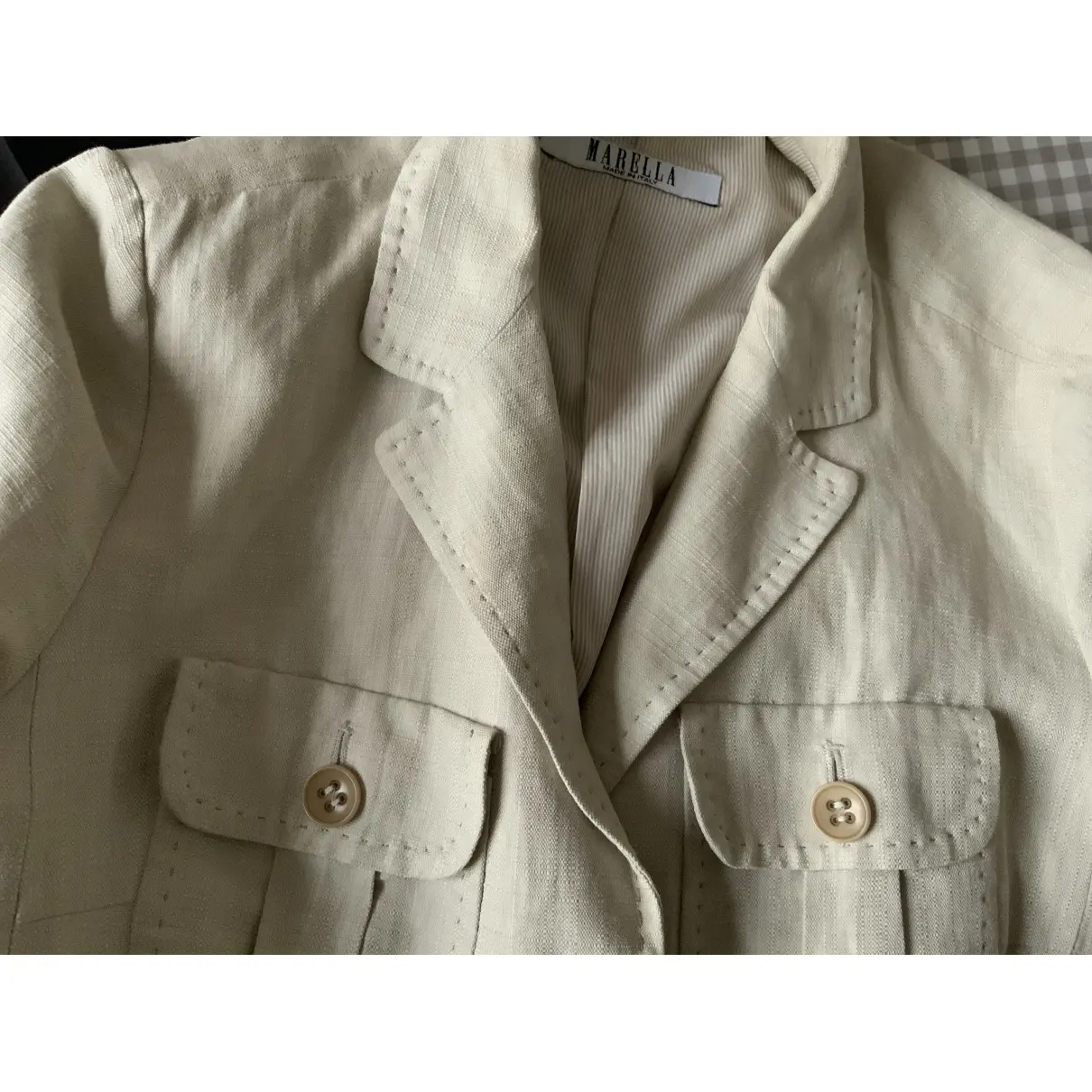 Beige Cotton Jacket Marella - Vintage