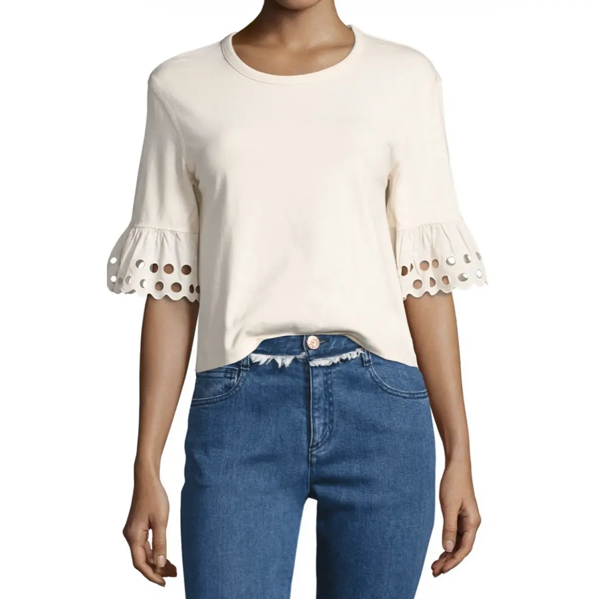 Beige Cotton Top See by Chloé