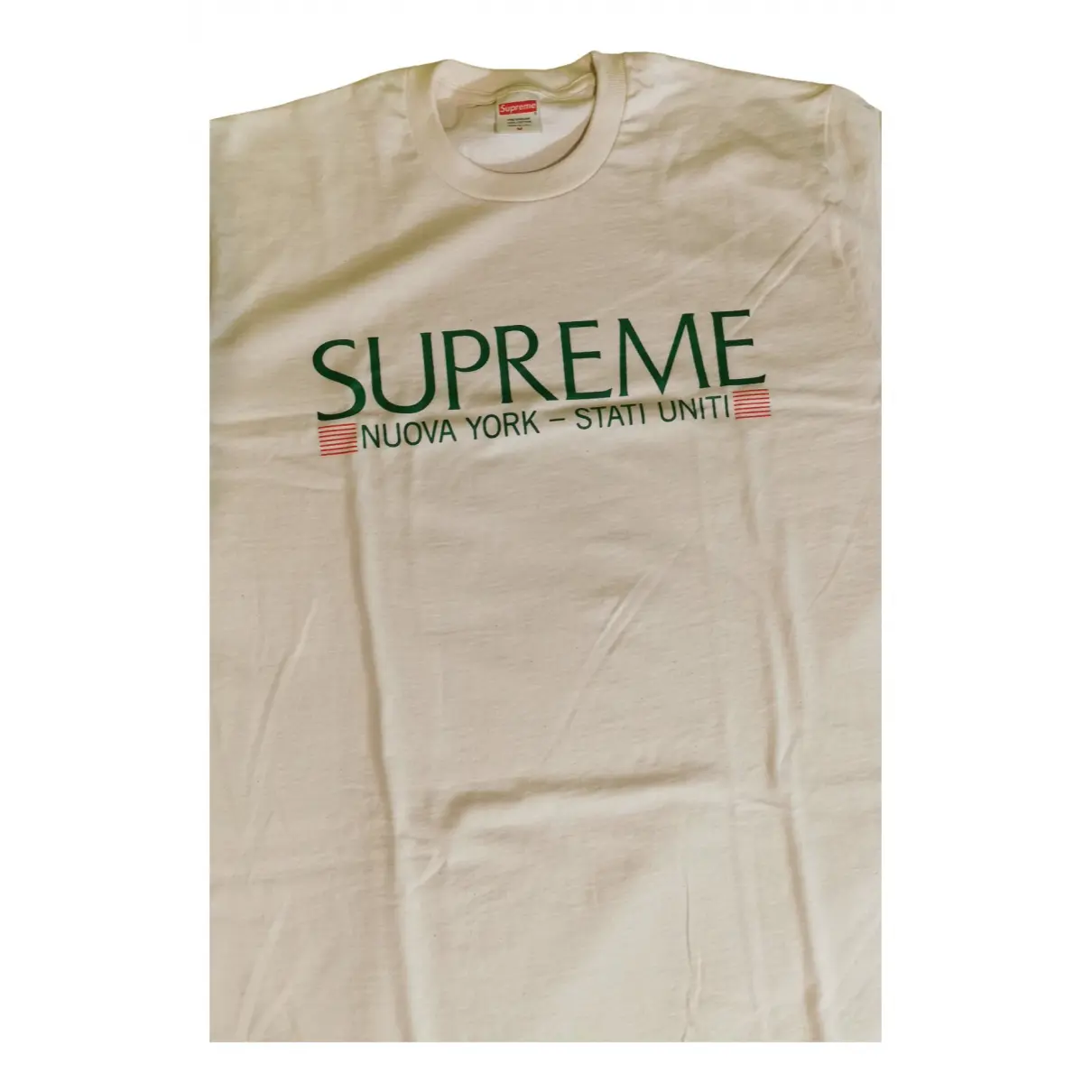 Buy Supreme Beige Cotton T-shirt online
