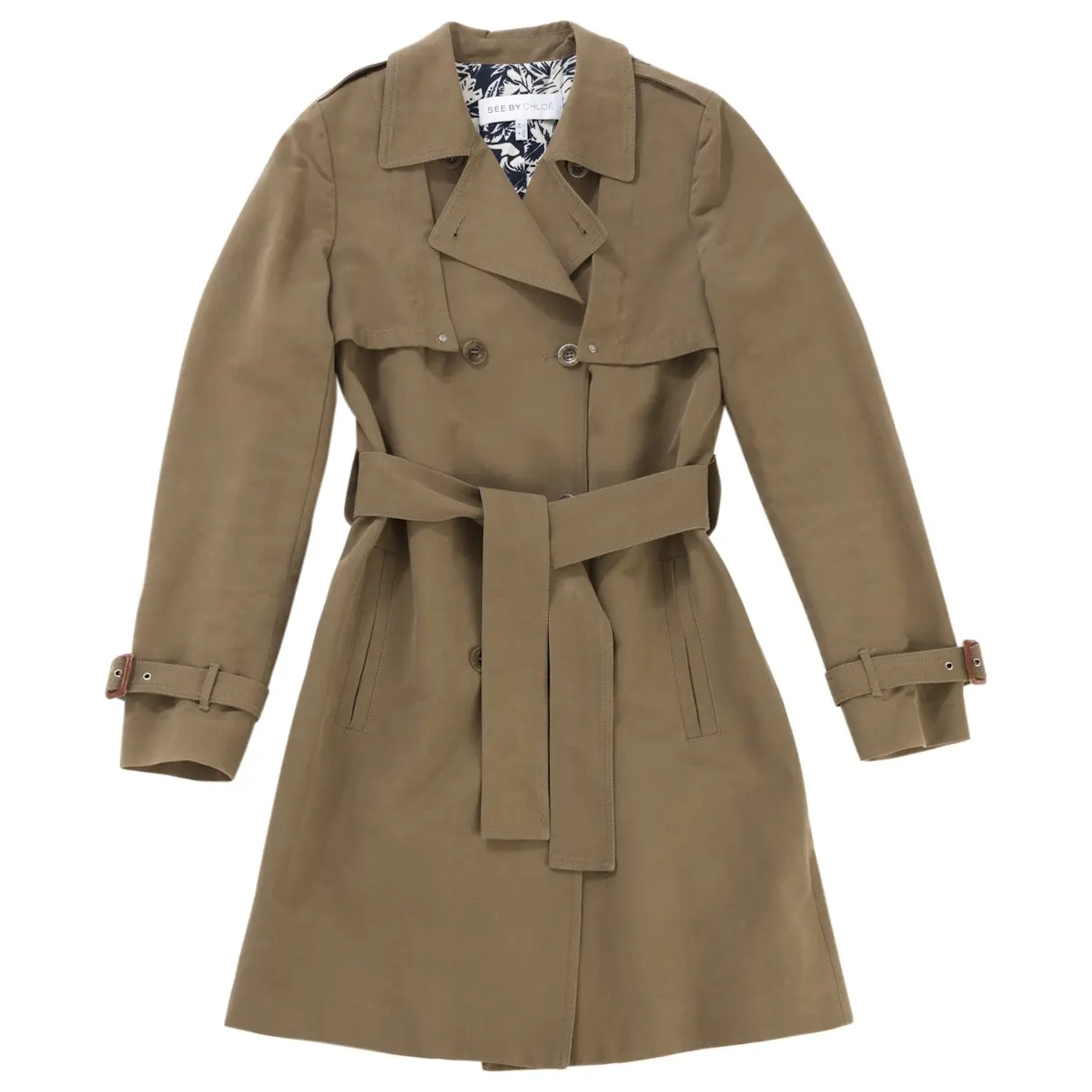 Beige Cotton Trench coat See by Chloé