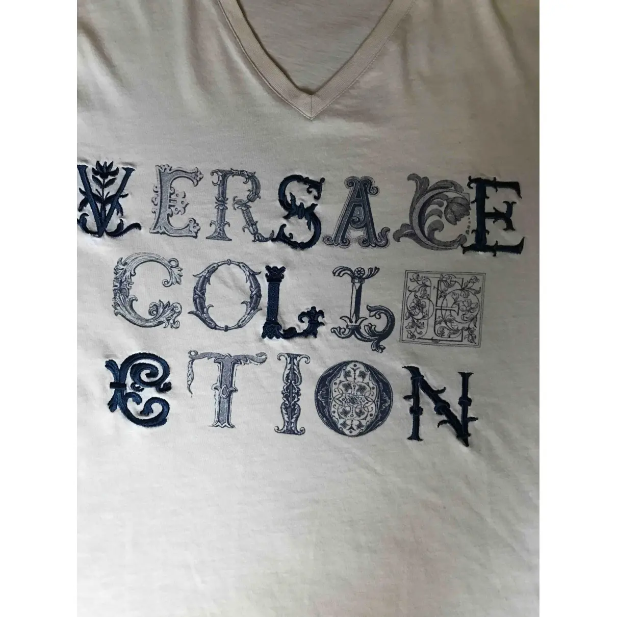 Versace Beige Cotton T-shirt for sale
