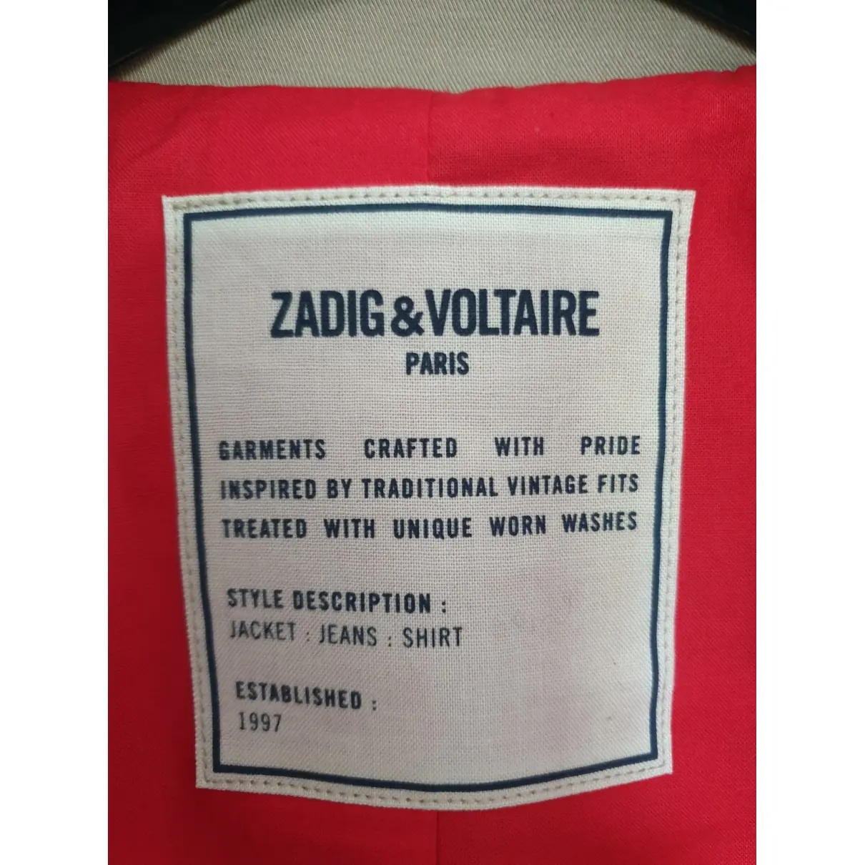 Trench coat Zadig & Voltaire