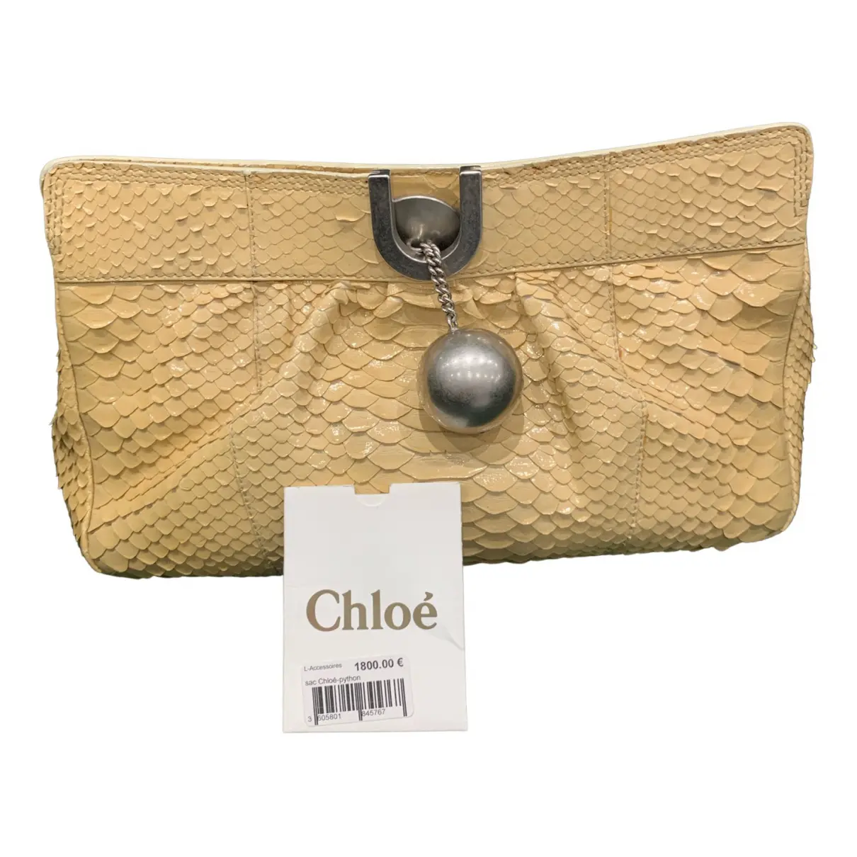 Exotic leathers clutch bag Chloé