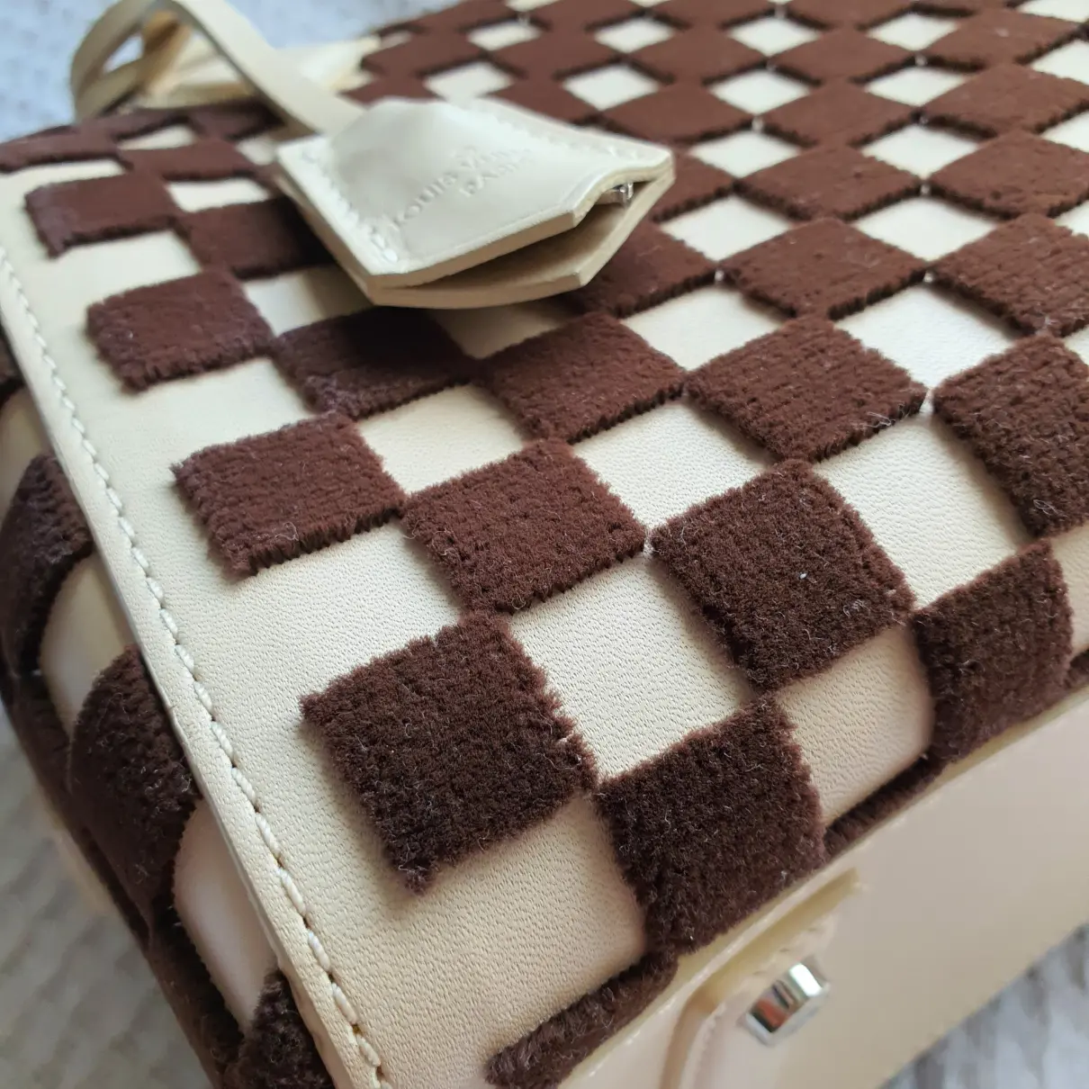 Faux fur handbag Louis Vuitton