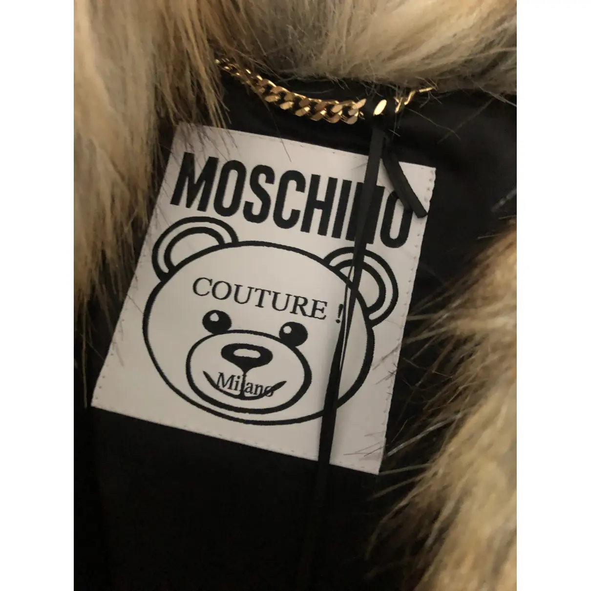 Faux fur coat Moschino