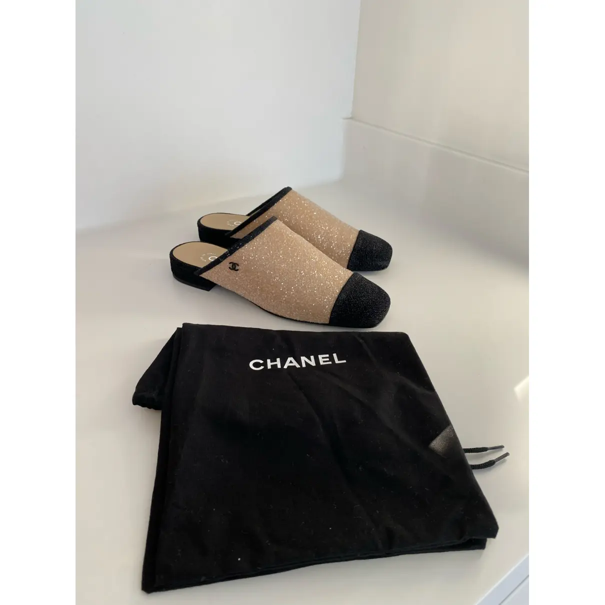 Glitter mules & clogs Chanel