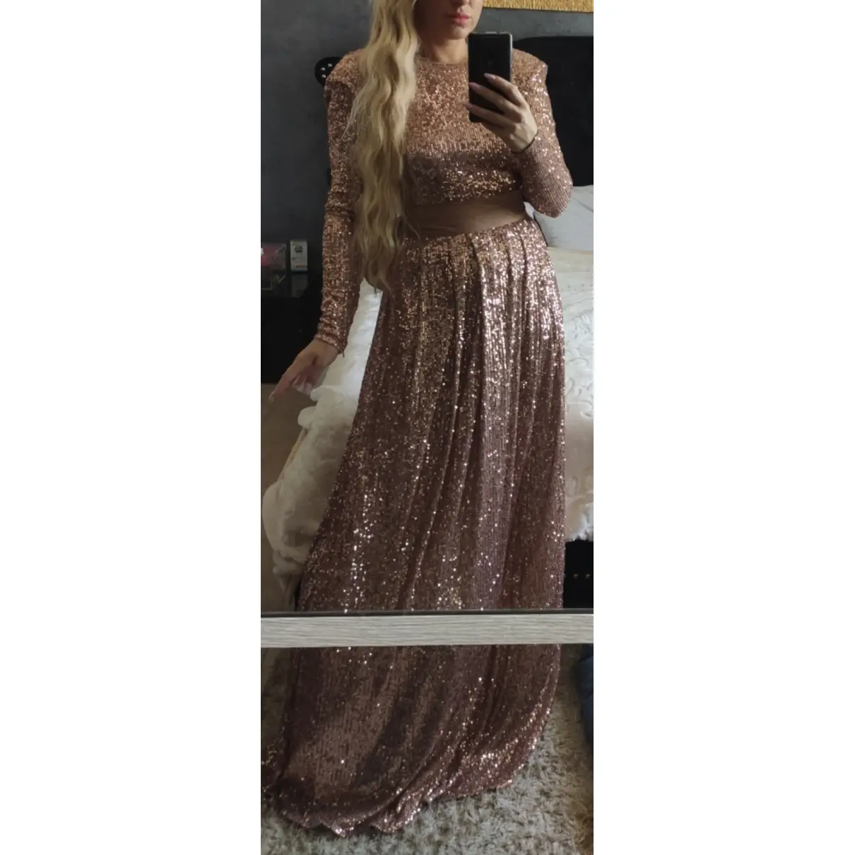 Buy Elisabetta Franchi Glitter maxi dress online