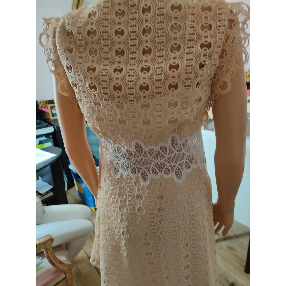 Spring Summer 2019 lace mid-length dress Sandro