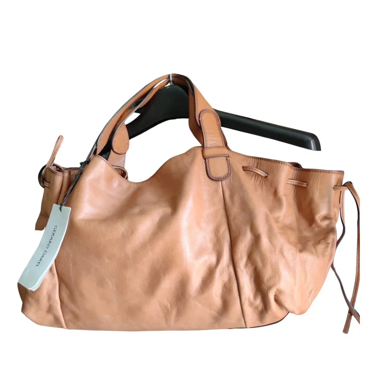 36 H leather handbag Gerard Darel