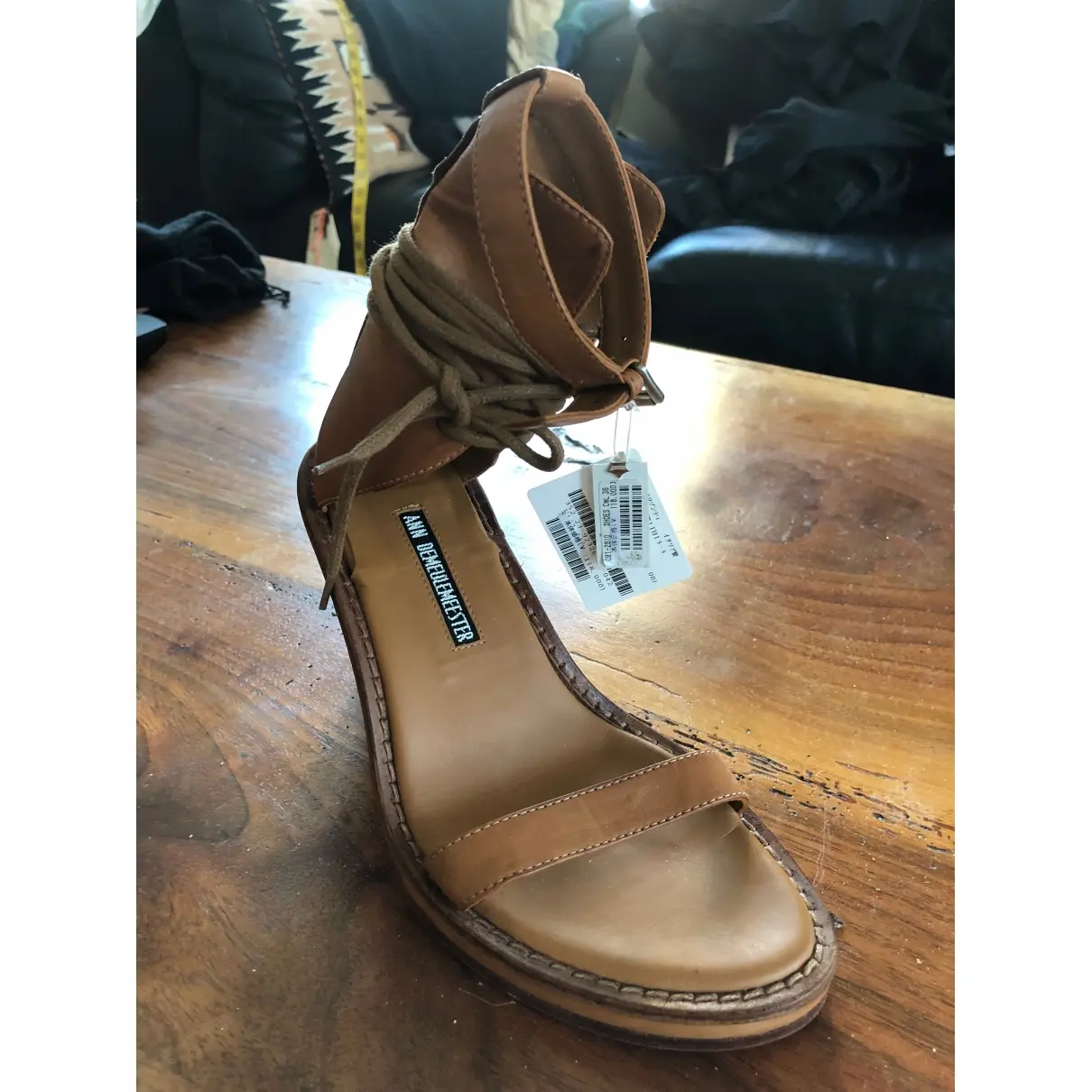 Leather sandals Ann Demeulemeester - Vintage