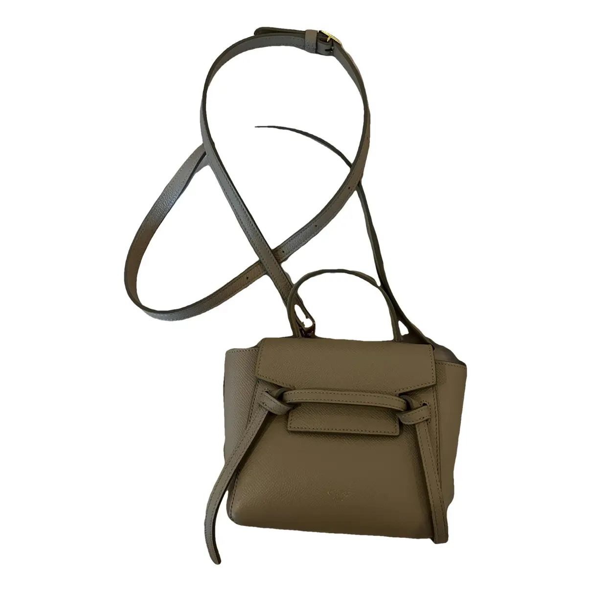Belt leather handbag