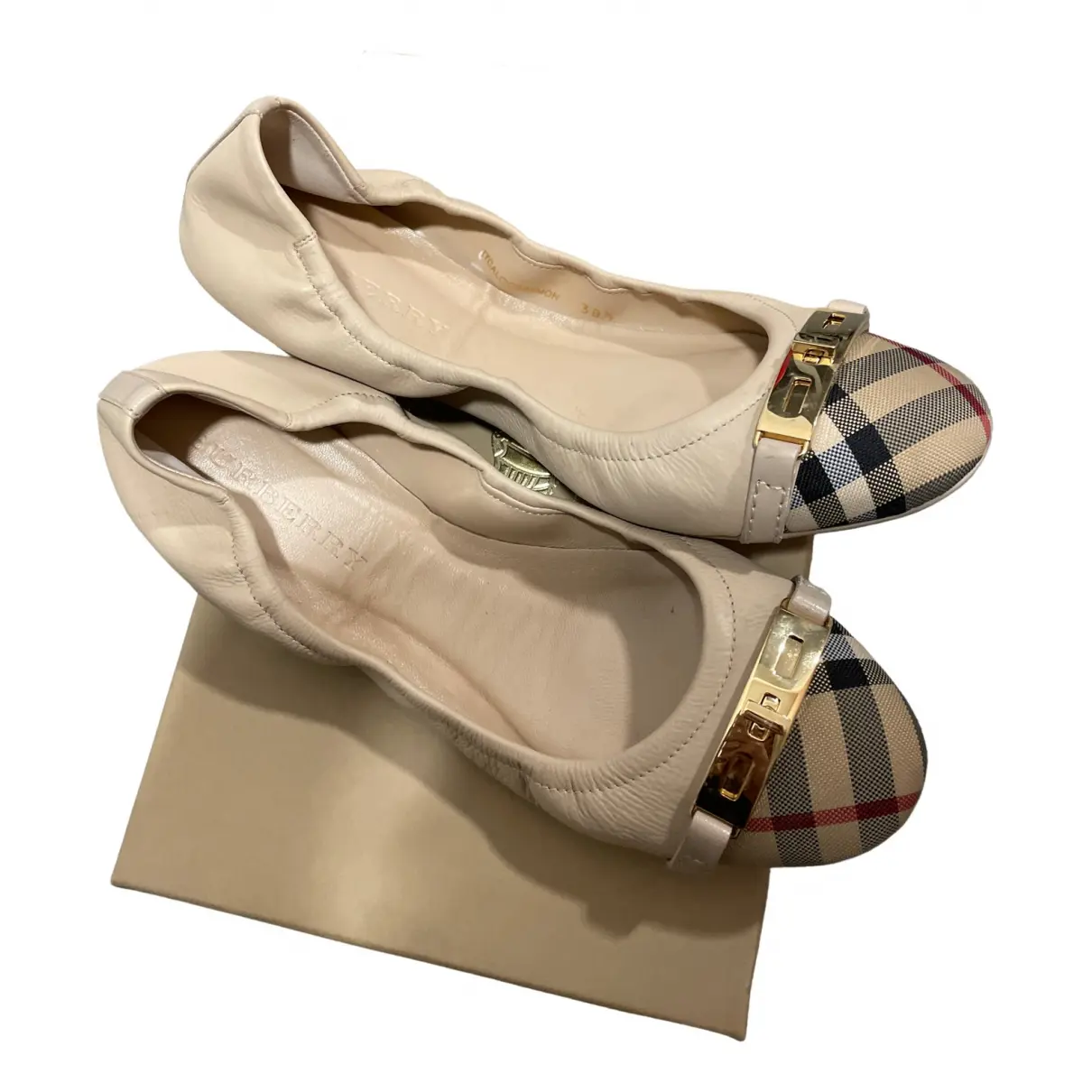 Leather ballet flats Burberry