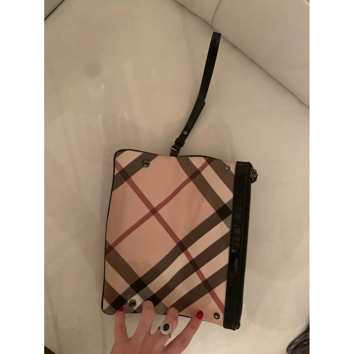 Buy Burberry Leather clutch bag online