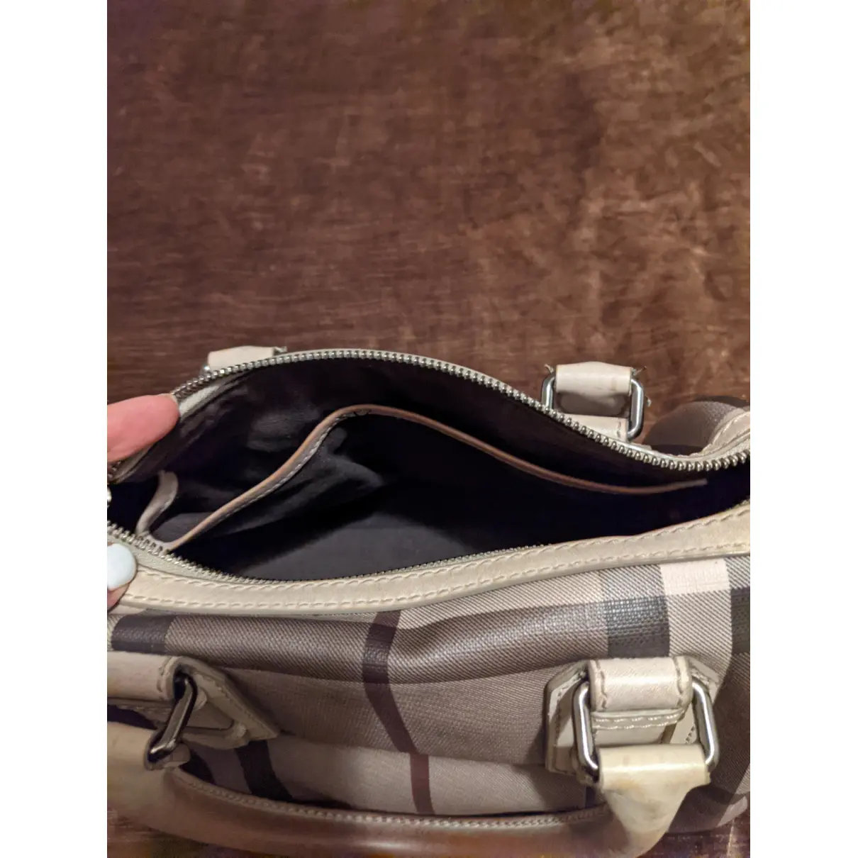 Leather bowling bag Burberry