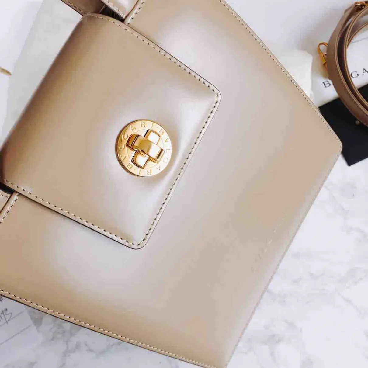Bvlgari Leather handbag for sale