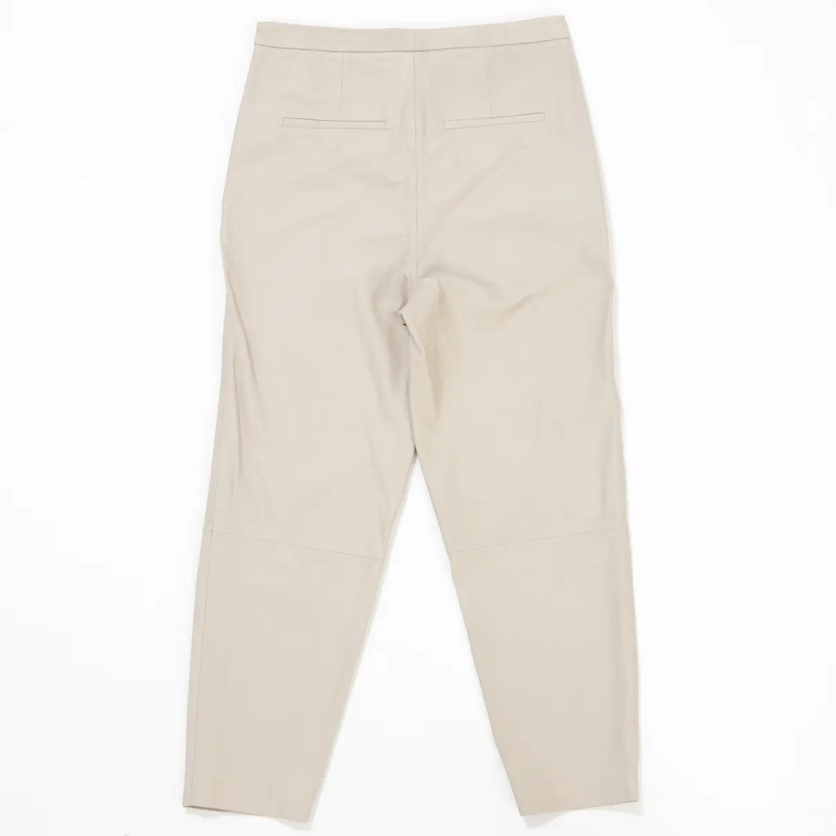 by Malene Birger Beige Leather Trousers for sale