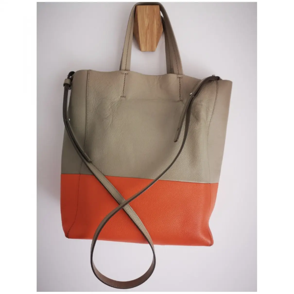 Cabas Vertical leather handbag Celine