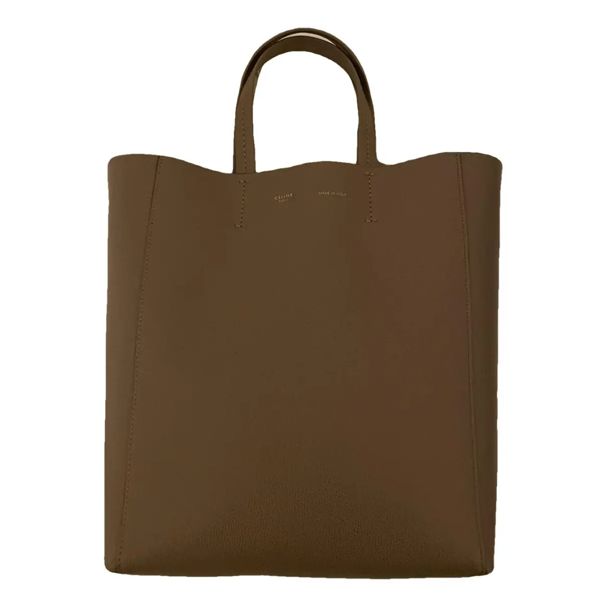 Cabas Vertical leather tote