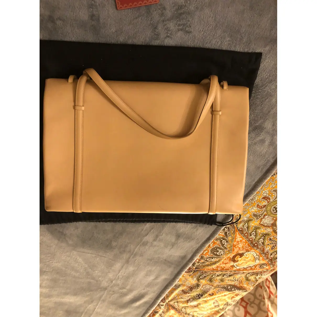 Cabochon leather handbag Cartier