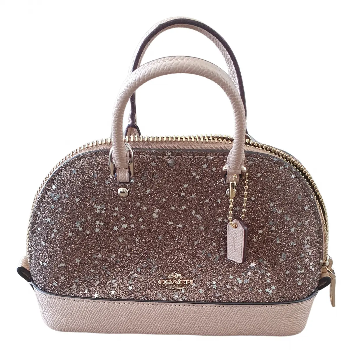Cartable mini sierra leather handbag Coach