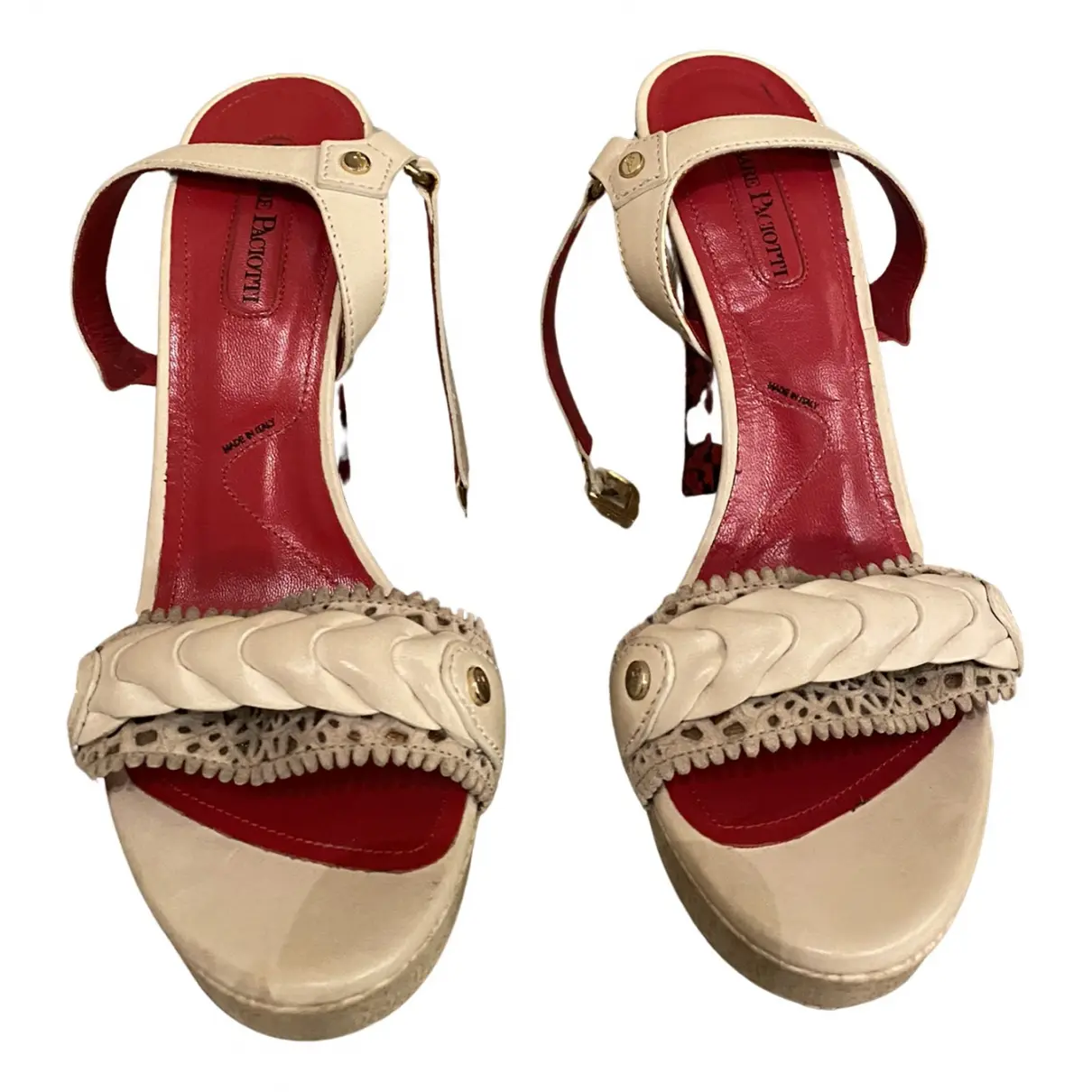 Leather sandals Cesare Paciotti
