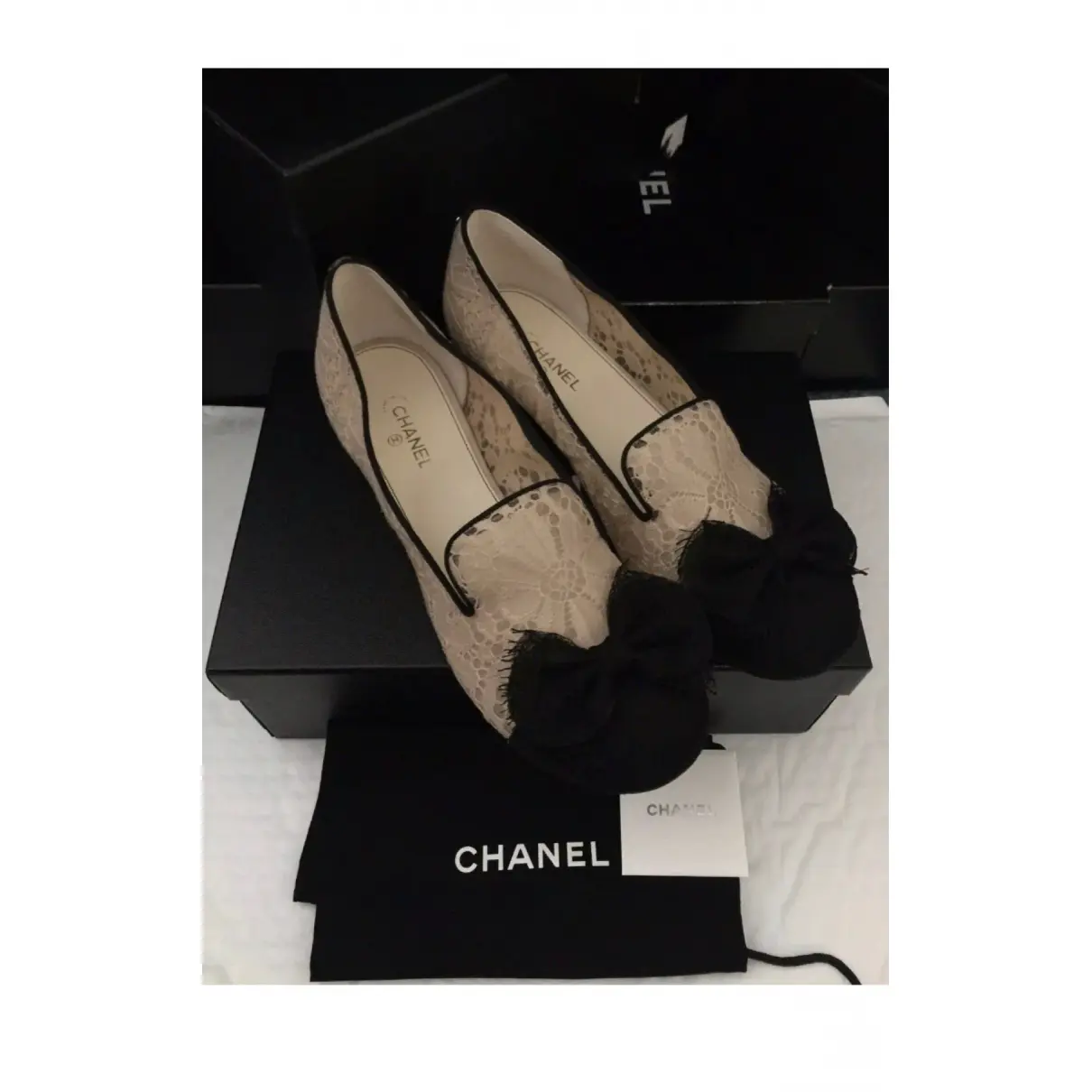 Leather ballet flats Chanel