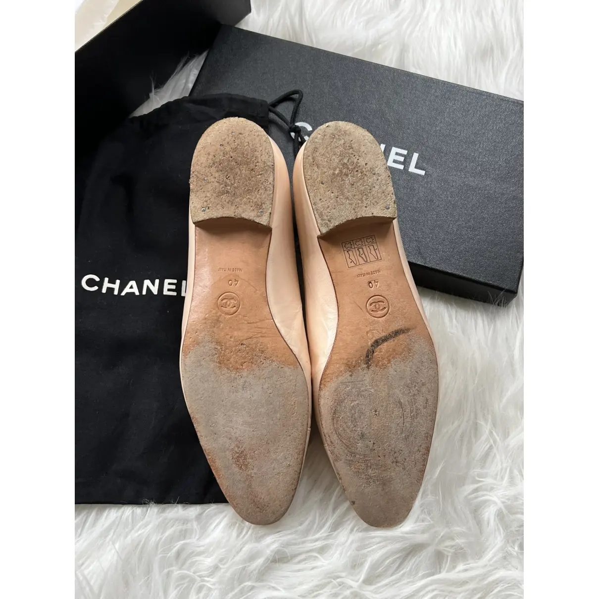 Leather ballet flats Chanel - Vintage