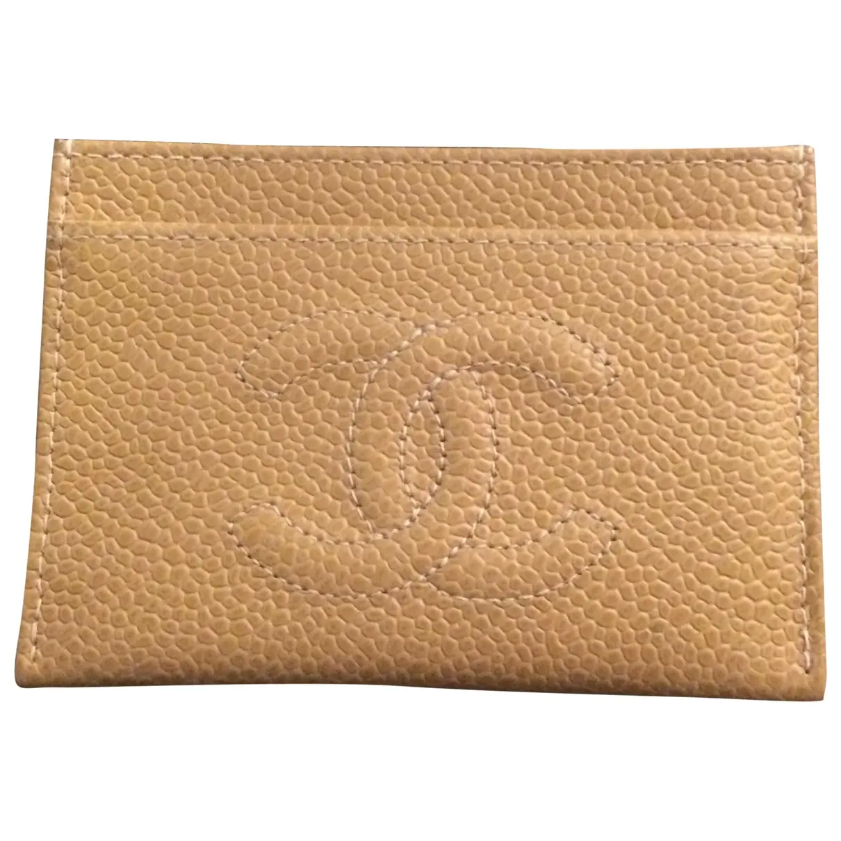 Beige Leather Purse Chanel