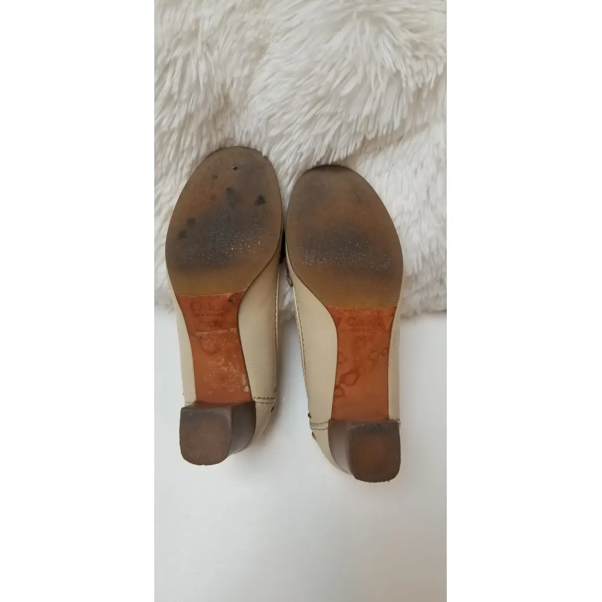 Leather heels Chloé