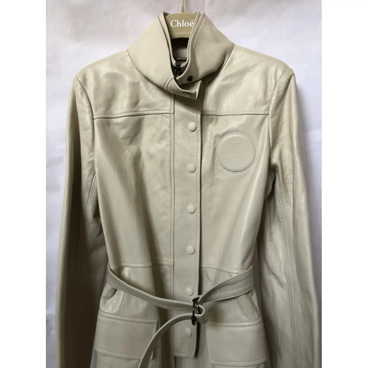 Leather trench coat Chloé