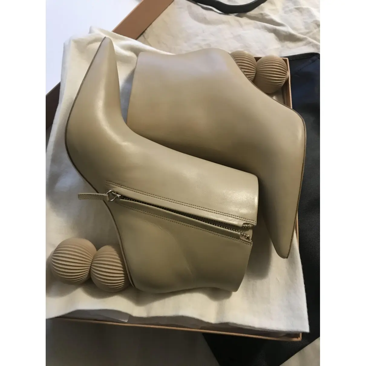 Cult Gaia Leather ankle boots for sale