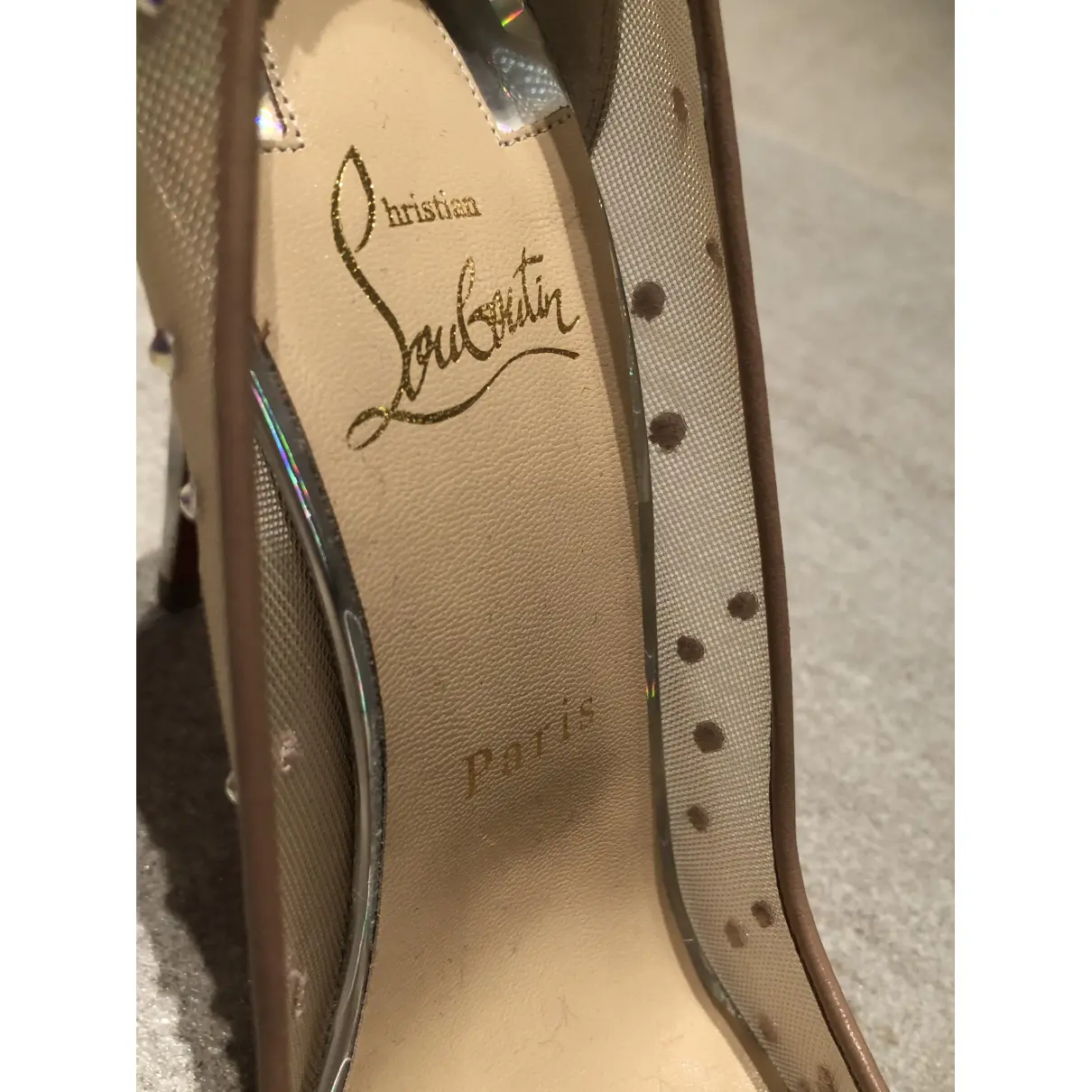 Degrastrass leather heels Christian Louboutin