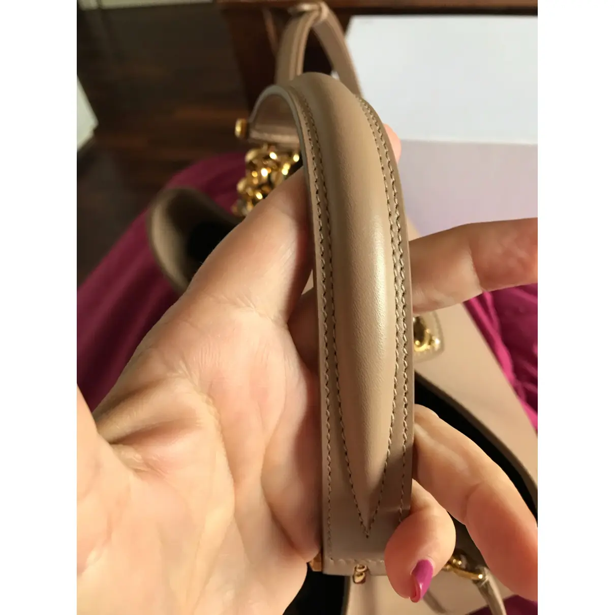 Buy Dolce & Gabbana DG Amore leather handbag online