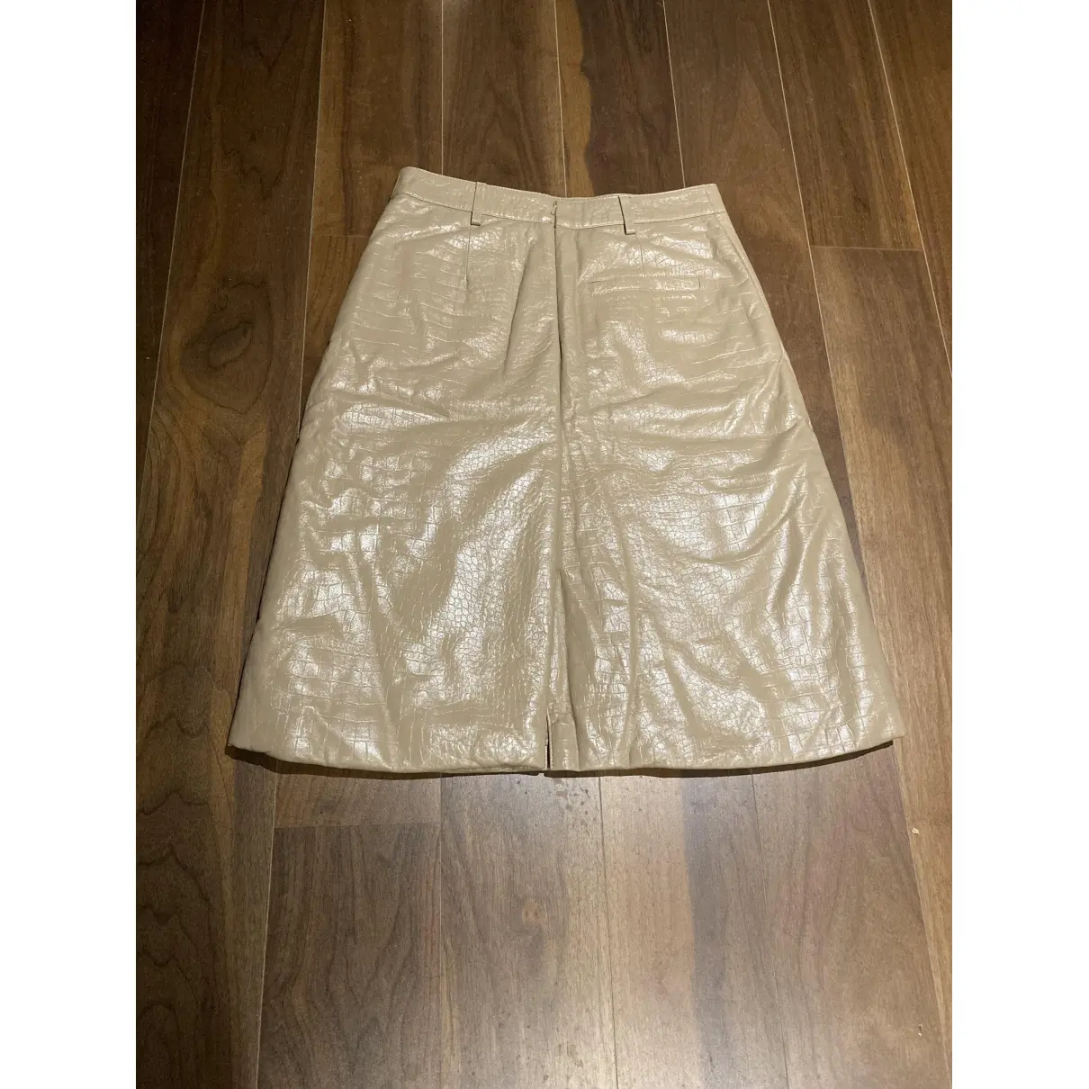 Buy Dodo Bar Or Leather mid-length skirt online